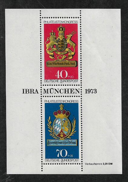 Germany #B502 MNH S/Sheet - IBRA Muchen Philatelic Expo