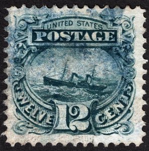 US Sc Sc 117 Green 12¢ 1869 Blue Cancel