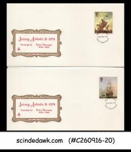 JERSEY - 1974 JERSEY ARTISTS PAINTINGS - SET OF 4 FDC