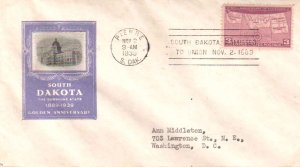 United States Scott 858 Typewritten Address.