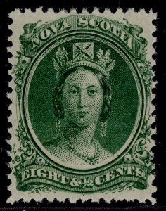 CANADA - Nova Scotia QV SG15, 8½c yellow-green, M MINT.