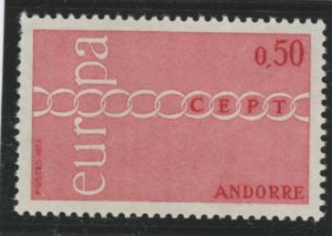 Andorra (French) #205 Mint (NH) Single (Europa)