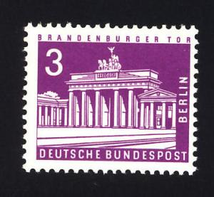 Berlin Sc# 9N120A 3pf Brandenburg Gate MNH