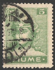 FIUME (Italy)  Sc 29  5c Used F-VF