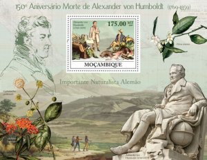 MOZAMBIQUE - 2009 - Alexander von Humboldt - Perf Souv Sheet - Mint Never Hinged