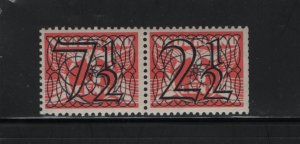 Netherlands 228A Pair, Hinged, 1940 Surcharge