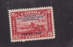 CANADA # 203 VF-MH 20cts HARVESTING GRAIN EXHIBITION CAT VAL $60 @ 20% SANTA2023