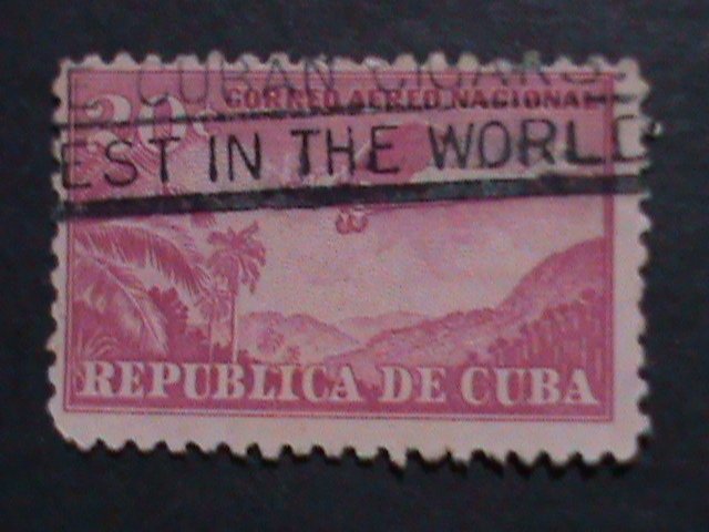 ​CUBA-AIRMIAL- VERY OLD CUBA AIR PLANES STAMPS USED- VF WE SHIP TO WORLD WIDE.