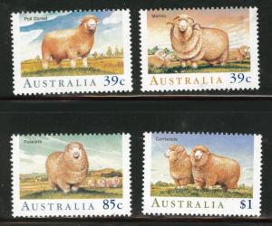 AUSTRALIA Scott 1136-1139 MNH** 1989 sheep set CV $5.45