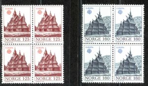 Norway Sc# 727-728 MNH block/4 1978 Europa