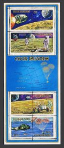 Cook Isls 322c, MNH. Michel Bl.13. Exploration of the Moon, Apollo, 1972.