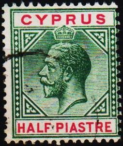 Cyprus. 1912  1/2pi S.G.75 Fine Used