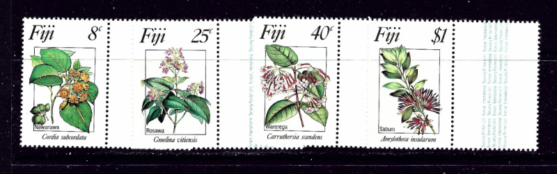 Fiji 495-98 MNH 1983 Flowers