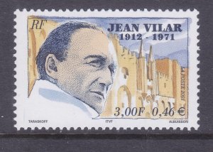 France 2827 MNH 2001 Jean Vilar - Actor Issue Very Fine