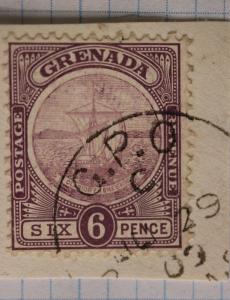 Grenada British colony sc#73 sg#85 used hand cancel stamp GPO G.P.O.