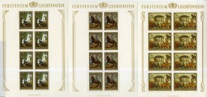 LIECHENSTEIN 660-2 MNH SHEETS OF 8 SCV $30.00 BIN $13.50 ART