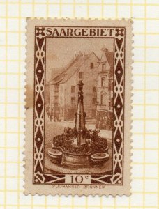 Saar 1926 Early Issue Fine Mint Hinged 10c. NW-103367