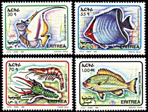Eritrea 236-239, MNH, Fish and Marine Life