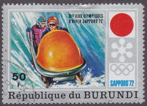 Burundi 393 Sapporo Emblem & Bobsledding 1972