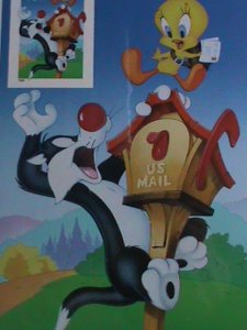 ​UNITED STATES-1998- SC#3205 ERROR SHEERT-SYLVESTER & TWEETY- NO DIE CUT-VF