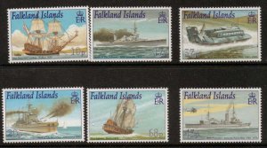 FALKLAND ISLANDS SG903/8 2001 ROYAL NAVY CONNECTIONS   MNH