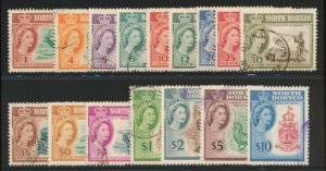 NORTH BORNEO 280-295 USED QEII