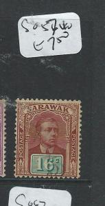 SARAWAK (P2001B) BROOKE 16C  SG57     VFU