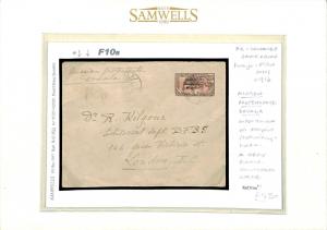 France Cols CAMEROUN WW1 Cover *MISSION PROTECT. DOUALA* Endorsement c1916 F10b