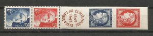 France 612-615  strip MNH