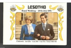 1981 SC #335a-337a Kingdom of Lesotho Royal Wedding stamps MNH