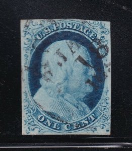 9 VF+ used neat with nice color cv $ 95 ! see pic !