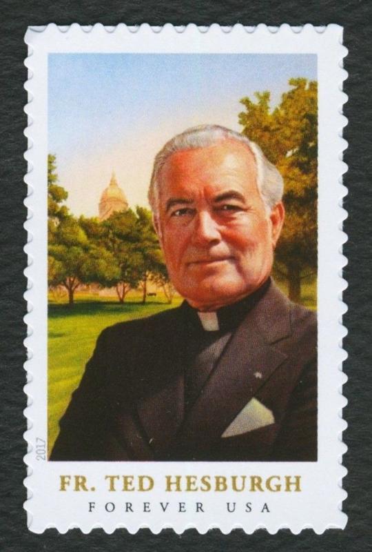 #5241 & 5242 Father Theodore Hesburgh, Singles, Mint **ANY 4=FREE SHIPPING**