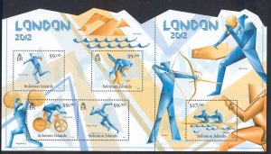 Solomon Islands - 2012 MNH minature sheet # 1176 Summer Olympics - Lot # 72