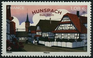 France 2021 MNH Architecture Stamps Hunspach Favourite Village Bas-Rhin 1v Set