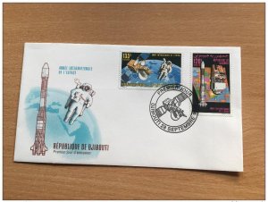 Djibouti 1992 BU International Year of Space Cosmos Rocket Mi. 572 - 573-