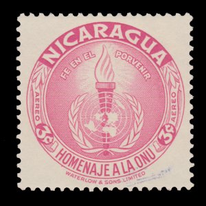 STAMP FROM NICARAGUA YEAR 1954. SCOTT # C339. USED