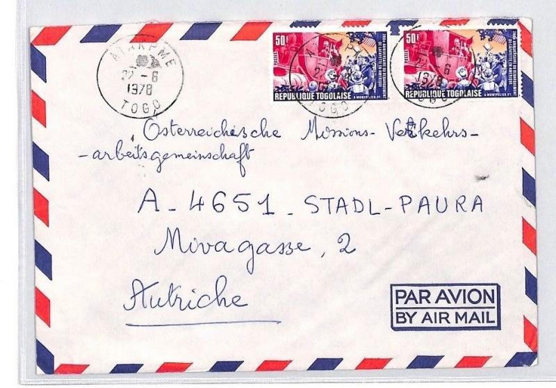 Togo *Atakpame* Air Mail Cover MISSIONARY VEHICLES 1978 {samwells-covers}CA214