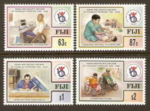 Fiji #810-13 NH Disabled Persons