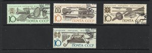 RUSSIA - 1990 MUSICAL INSTRUMENTS - SCOTT 5929 TO 5932 - USED