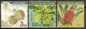VIET NAM-NORTH  106-8 MNH 1959 Fruits CV $8.00