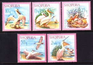 Albania 1967 Birds Complete Mint MNH Set SC 1012-1016