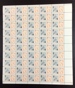 C58 Airmail Statue of Liberty MNH 15 c Sheet of 50  FV $7.50  1959