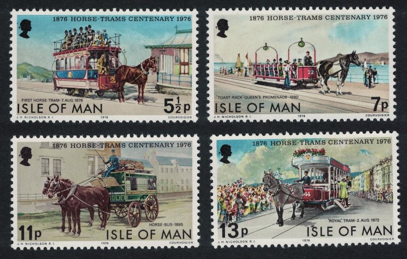 Isle of Man Douglas Horse Trams Centenary 4v SG#80-83