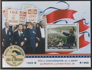 IVORY COAST - 2018 - Martin Luther King - Perf Min Sheet #2 - MNH -Private Issue