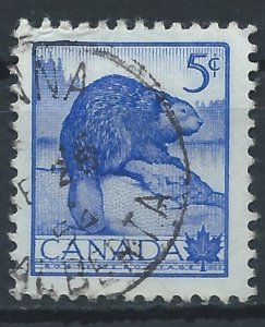 Canada 1954 - 5c Beaver (Wildlife Week) - SG473 used