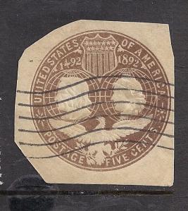 U.S. U350 cut square used Bin 4124