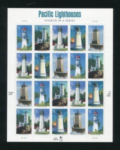 4146 - 4150 pacific Lighthouses Sheet of 20 41¢ Stamps MNH