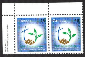 Canada 2003 The Lutheran World Federation Mi.2131 Pair MNH