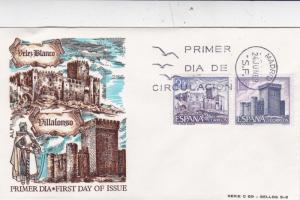 Spain 1969 Spanish Castles 4th Series Set of 3 FDC Unadressed VGC