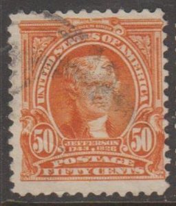 U.S.  Scott #310 Jefferson Stamp - Used Single